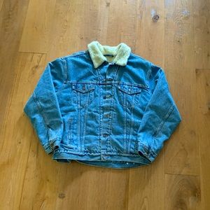 Mens Levi jean jacket sherpa lined